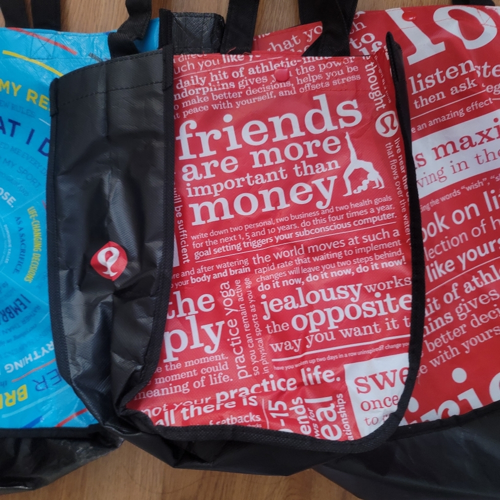 3x Lululemon Reusable Bags - Picture 4 of 6